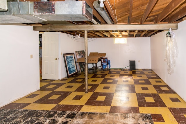 11015 Fairfield St, Livonia, MI 48150 - basement with tile patterned floors