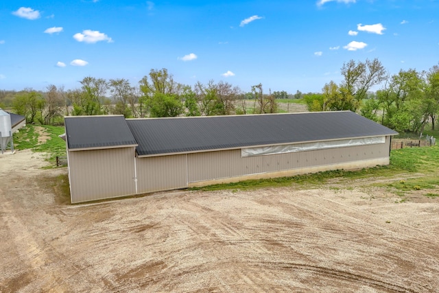 810 Newton Rd, Coldwater, MI 49036 - view of pole building with view of wooded area