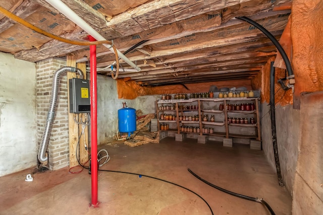 810 Newton Rd, Coldwater, MI 49036 - unfinished basement with a water pressure tank
