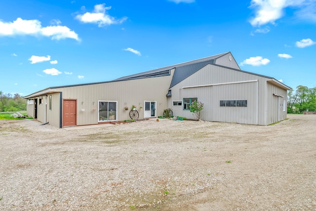 810 Newton Rd, Coldwater, MI 49036 - rear view of property featuring a garage and a pole building