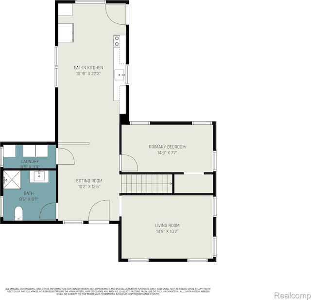124 N Line St, Chesaning, MI 48616 - view of property floor plan