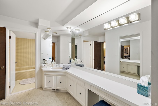 3350 Franklin Rd, Bloomfield Hills, MI 48302 - bathroom with vanity and tiled shower