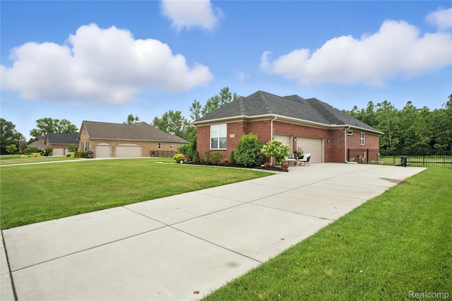 27245 Ritter Blvd, Flat Rock, MI 48134 - view of front facade featuring brick siding, driveway, and a garage