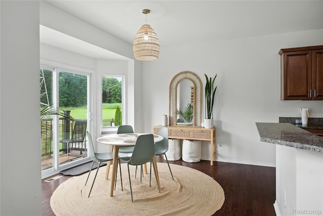 27245 Ritter Blvd, Flat Rock, MI 48134 - dining space with dark wood finished floors