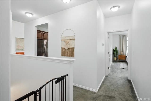 27245 Ritter Blvd, Flat Rock, MI 48134 - hall with carpet flooring and an upstairs landing
