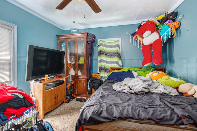 1638 Superior St, Niles, MI 49120 - carpeted bedroom featuring ceiling fan