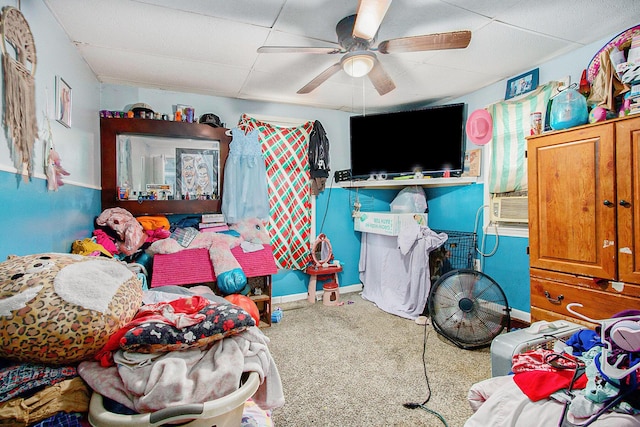 1638 Superior St, Niles, MI 49120 - carpeted bedroom featuring ceiling fan and baseboards
