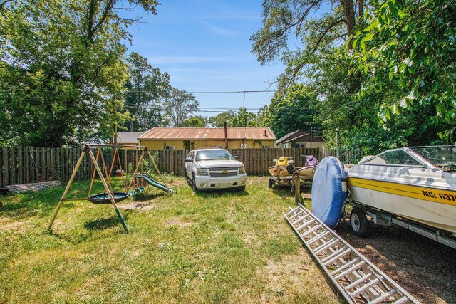 1638 Superior St, Niles, MI 49120 - fenced backyard with a playground
