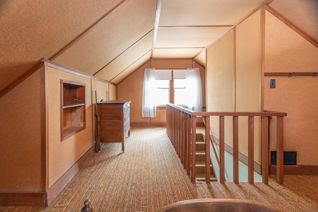 425 6th St, Baldwin, MI 49304 - additional living space featuring carpet floors and lofted ceiling