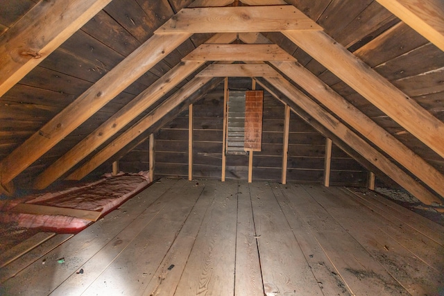 425 6th St, Baldwin, MI 49304 - view of unfinished attic