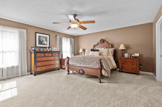 16069 Grazenview St, Schoolcraft, MI 49087 - bedroom with carpet floors and ceiling fan