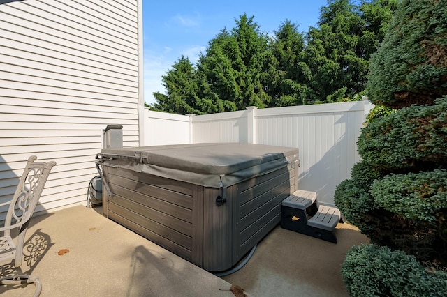 16069 Grazenview St, Schoolcraft, MI 49087 - view of patio / terrace with a hot tub