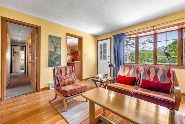 5515 Kaiser Rd, Sawyer, MI 49125 - living room with light wood-type flooring and a textured ceiling