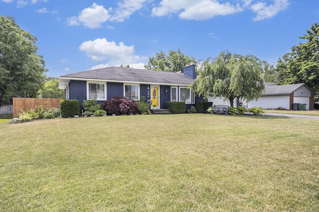 1440 Chevelle, Jenison, MI 49428 - view of front of property featuring a chimney and brick siding