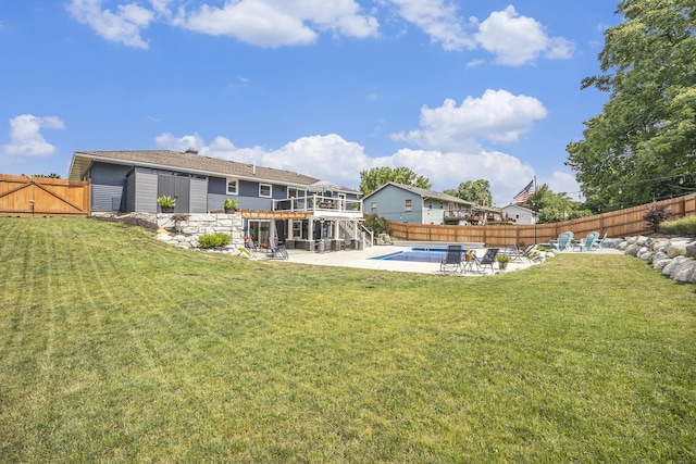 1440 Chevelle, Jenison, MI 49428 - fenced backyard featuring a patio and a wooden deck