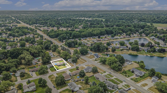 1440 Chevelle, Jenison, MI 49428 - aerial view of property's location with property boundaries highlighted and nearby suburban area