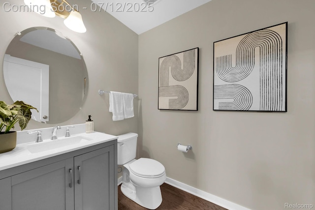 2825 Ridington Rd, Ann Arbor, MI 48105 - bathroom featuring vanity and wood finished floors