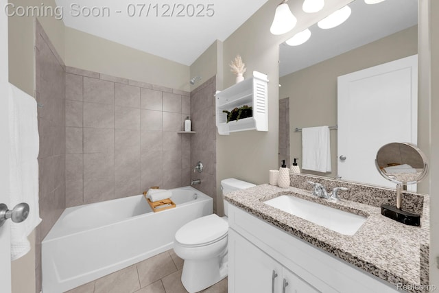 2825 Ridington Rd, Ann Arbor, MI 48105 - bathroom with vanity, bathing tub / shower combination, and tile patterned flooring