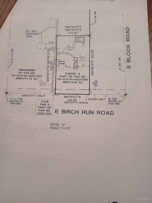 11731 Birch Run Rd, Birch Run, MI 48415 - survey map / technical document