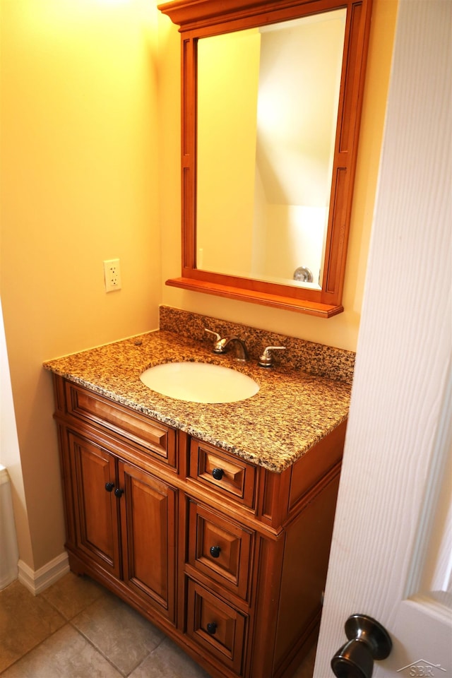 11731 Birch Run Rd, Birch Run, MI 48415 - bathroom with vanity and tile patterned floors