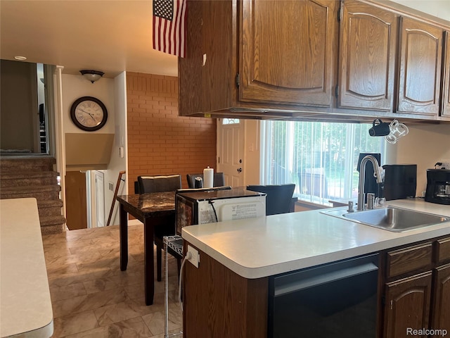 33158 Shawnee St, Westland, MI 48185 - kitchen with light countertops and dishwashing machine