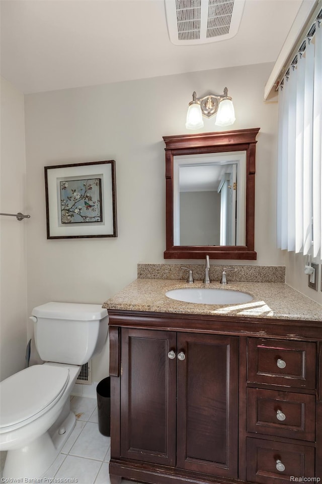 21600 Eastbrook Ct, Grosse Pointe Woods, MI 48236 - bathroom with vanity and tile patterned flooring