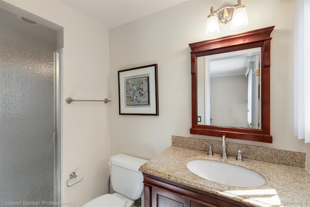 21600 Eastbrook Ct, Grosse Pointe Woods, MI 48236 - bathroom with vanity and a shower with shower door