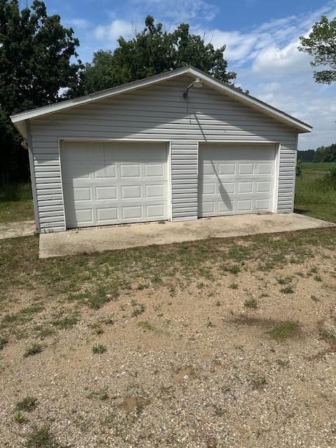 1675 E 8th St, White Cloud, MI 49349 - view of detached garage