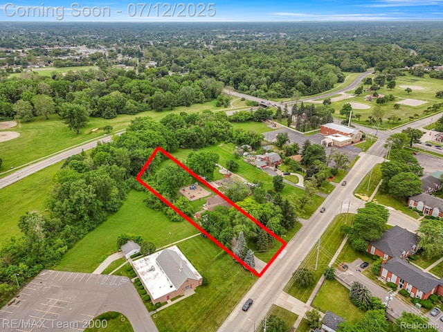 27055 Ann Arbor Trl, Dearborn Heights, MI 48127 - aerial view of property's location featuring property boundaries highlighted
