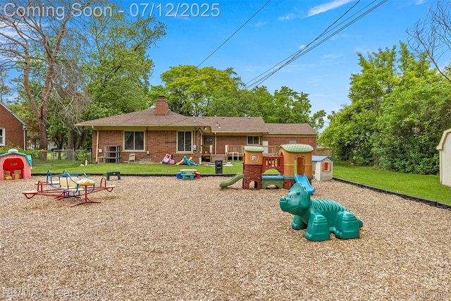 27055 Ann Arbor Trl, Dearborn Heights, MI 48127 - view of playground featuring a lawn