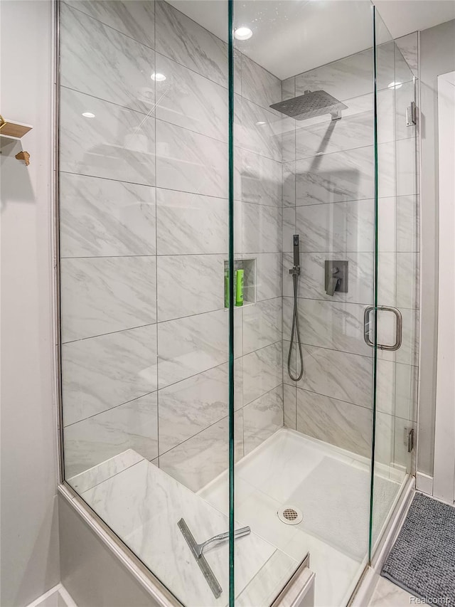 1454 Stephens Ave, Flint, MI 48507 - full bathroom with a shower stall and baseboards
