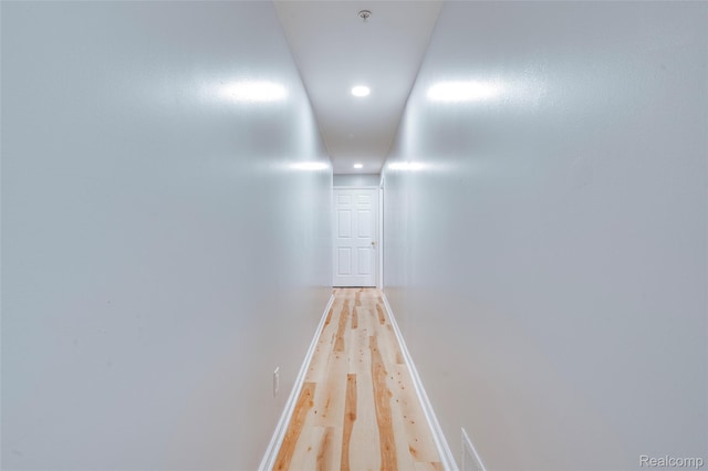 41666 Tera Ln, Novi, MI 48375 - hall with light wood-style flooring and recessed lighting