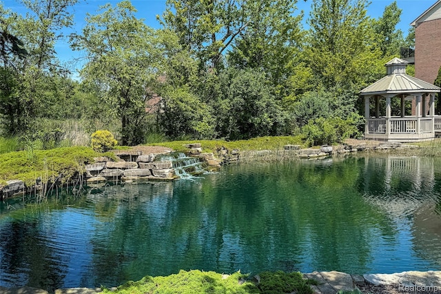 41666 Tera Ln, Novi, MI 48375 - water view featuring a gazebo