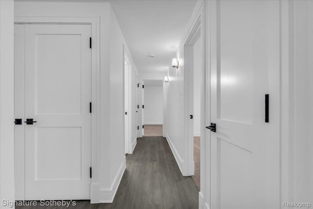 411 S Old Woodward Ave Unit 924, Birmingham, MI 48009 - corridor featuring baseboards and dark wood-type flooring