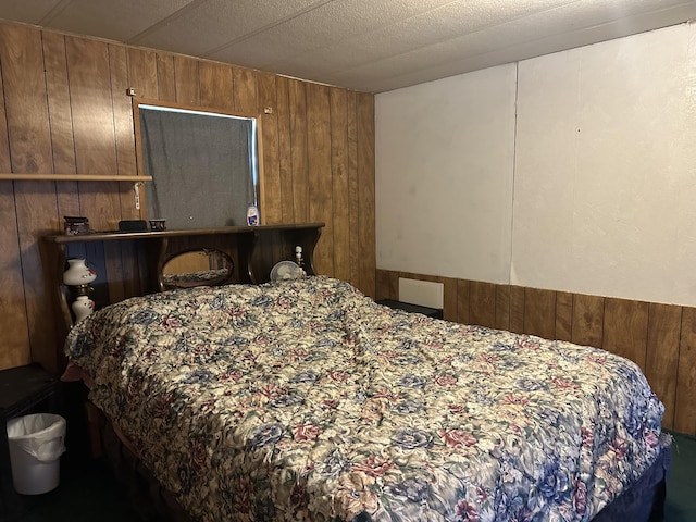3245 W Leisura Loop, Baldwin, MI 49304 - bedroom featuring wood walls