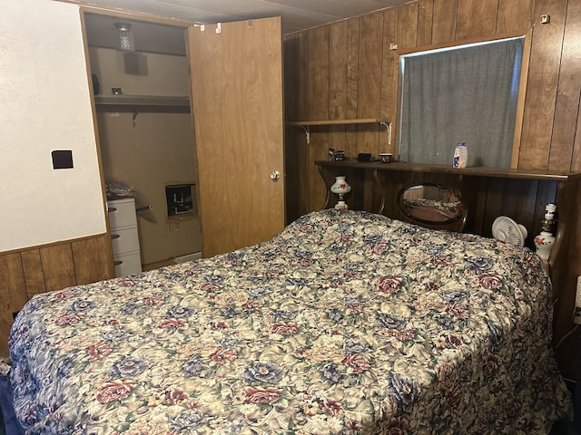 3245 W Leisura Loop, Baldwin, MI 49304 - bedroom with wooden walls