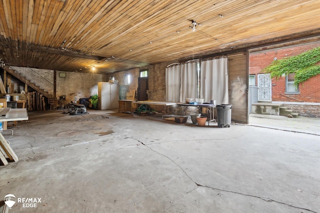 616 S Warren Ave, Saginaw, MI 48607 - misc room featuring unfinished concrete flooring