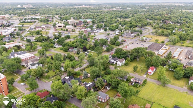 616 S Warren Ave, Saginaw, MI 48607 - aerial overview of property's location with nearby suburban area