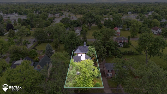 616 S Warren Ave, Saginaw, MI 48607 - view of property location with property parcel outlined and a forest