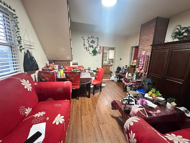 3875 Sobieski St, Hamtramck, MI 48212 - living area featuring light wood-style flooring