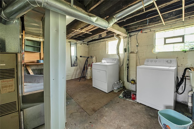 3875 Sobieski St, Hamtramck, MI 48212 - basement featuring washing machine and clothes dryer and healthy amount of natural light