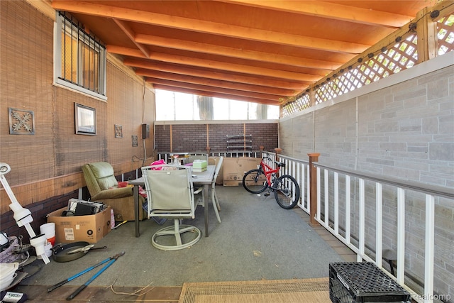 3875 Sobieski St, Hamtramck, MI 48212 - view of patio featuring outdoor dining space