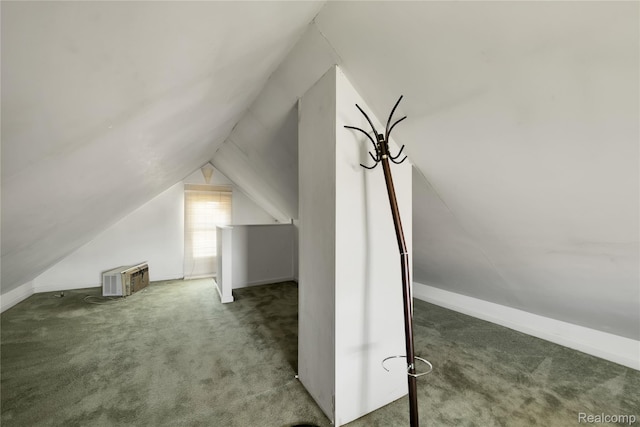 3875 Sobieski St, Hamtramck, MI 48212 - bonus room with carpet flooring, lofted ceiling, and an AC wall unit