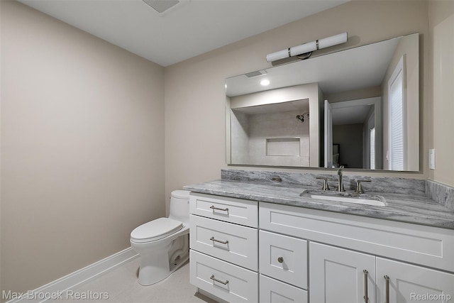3546 Bloomfield Club Dr, Bloomfield Hills, MI 48301 - bathroom featuring vanity, tile patterned floors, and a shower