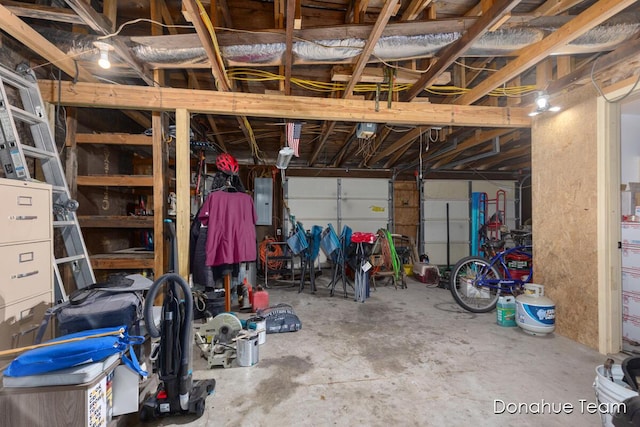 4875 Ferris Ave, Newaygo, MI 49337 - garage featuring electric panel