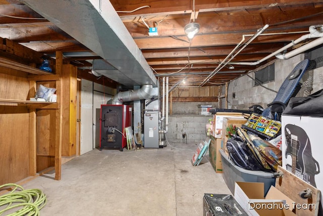 4875 Ferris Ave, Newaygo, MI 49337 - unfinished below grade area featuring heating unit