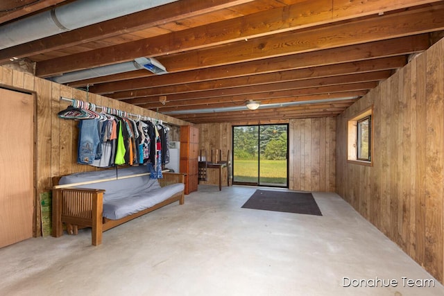 4875 Ferris Ave, Newaygo, MI 49337 - basement with wood walls