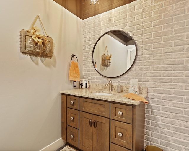 12529 E Tuscola Rd, Frankenmuth, MI 48734 - bathroom with vanity and baseboards