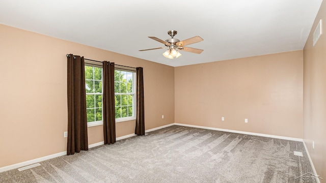3244 Pine Run Dr, Swartz Creek, MI 48473 - carpeted empty room featuring ceiling fan and baseboards