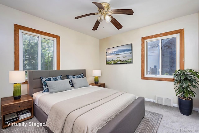 20510 Rosemont Ave, Detroit, MI 48219 - carpeted bedroom with baseboards and ceiling fan